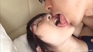 Japanese young girl fucked hard in the pussy